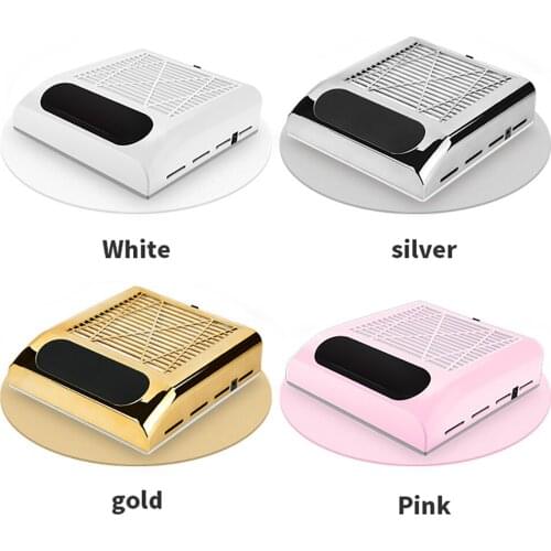 80W Nail Dust Collector Fan Vacuum Cleaner Manicure Machine Tools With Filter Strong Power Nail Art Tool Nail Vacuum Cleaner