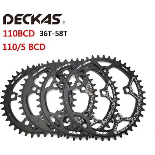 Deckas 110/5 BCD 110BCD Road Bike Narrow Wide Chainring 36T-58T Bike Chainwheel For shimano sram Bicycle crank Accessories