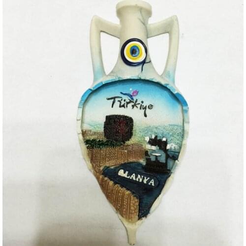 Turkey tourism souvenir refrigerator magnet agna local decorative pots refrigerator