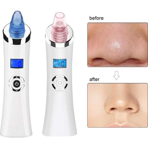 Facial Acne Pores Cleaner Electric Blackhead RemoverExtractor USB Charging 5 Levels Adjustment Beauty Instrument for Women Men