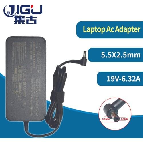 JIGU 19V 6.32A 120w Laptop Charger AC Adapter Power for asus G73 G71 UX501 GL751 K73 K53 for acer\hp\toshiba laptop 5.5X2.5mm