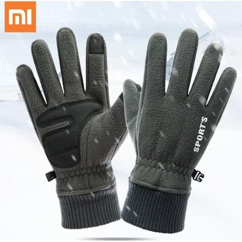Xiaomi Winter Cycling Gloves Bicycle Warm Touchscreen Full Finger Gloves Waterproof Outdoor Bike Skiing Motorcycle Riding Glove
