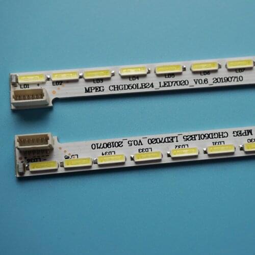 20PCS FOR changhong 50Q1N LCD backlight chgd50lb25-led-7020-v0.5 screen m500u13-d1-a 36LED 303MM