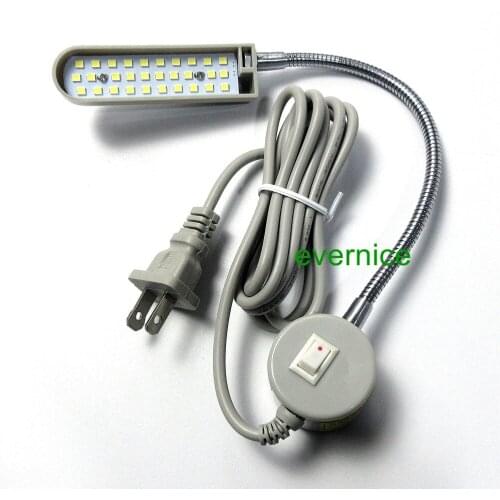 30 LED Sewing Machine Light Gooseneck Working Lamp With Magnetic Base 110V