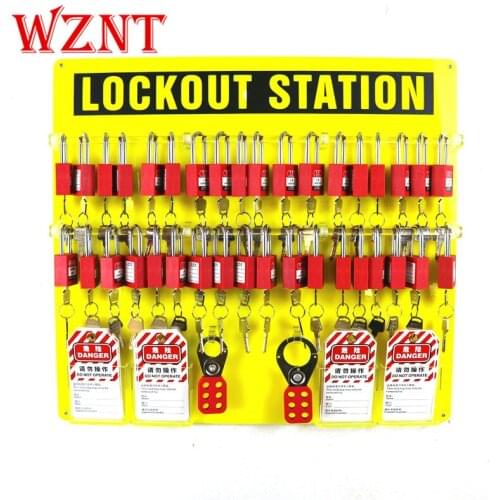 36-Lock Board Wall Mounted Lockout Tagout Stations