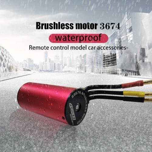 3674 Waterproof Brushless Motor 2250kv 2650kv RC Car Motor for 1/8 1/10 2S 3S RC Car Drift Racing Off-Road