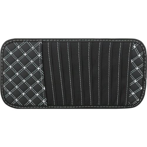 Car Sun Visor Glasses Clip DVD Card Case Holder Storage Car Interior