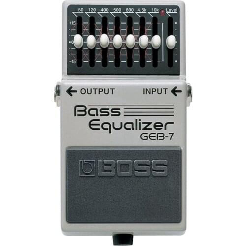 Boss GEB-7 Equalizer Bass Effect Pedal with 7-Band EQ Pedal