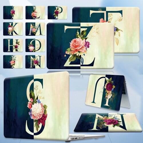 Case for Apple MacBook Pro 13/16/15 Inch /Macbook Air 13/11 Inch Laptop Initial Letter Series Dust-Proof Hard Protective Shell