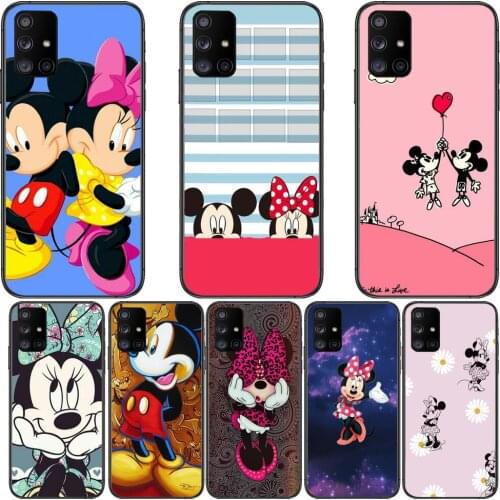 Lovely Mouse Minnie Phone Case Hull For Samsung Galaxy A50 A51 A20 A71 A70 A40 A30 A31 A80 E 5G S Black Shell Art Cell Cove
