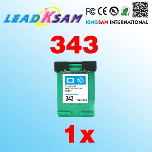 Leadksam Color Ink Cartridge compatible for hp343 343 Deskjet D4260 4260 D4360 C4200 C4480 C4280 C4400 C4580 4273 printer