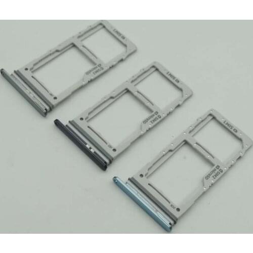 10pcs Sim Tray Holder For Samsung Galaxy S20 / S20 Plus / S20 Ultra SIM Card Tray Slot Holder Adapter Socket Repair Parts