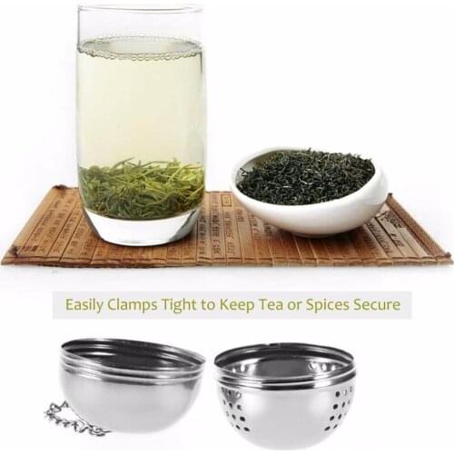 DIY 51-100ml Stainless Steel Tea filter Strainer Teas Infuser Mesh Tea Locking Spice Egg Shaped Ball kitchen tools Reusable