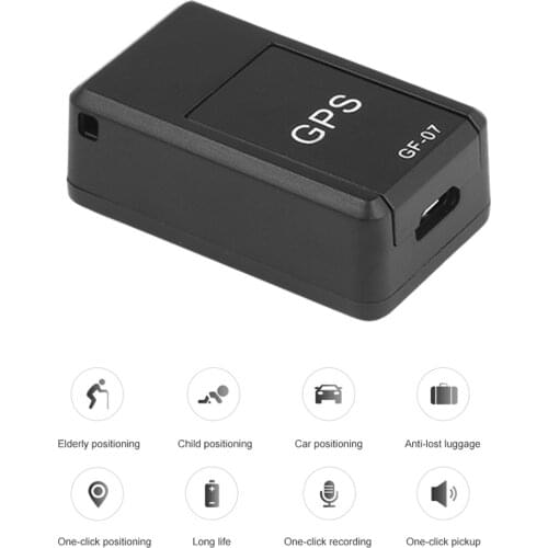 GF07/GF09 GPS Pet Tracking Anti-lost Tracker Miniature Intelligent Locator Car Anti-theft Recording Magnetic Adsorption Locator