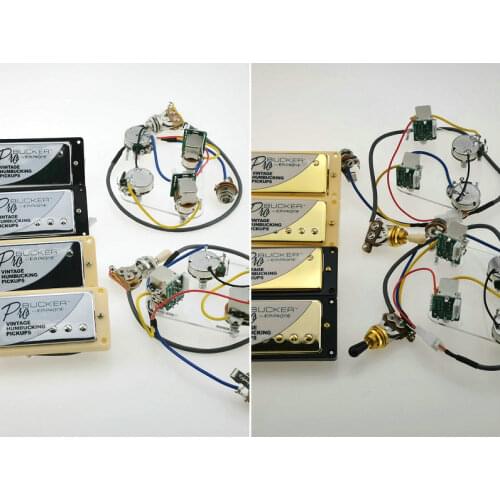 Pickups Humbucker Epip LP Standard Classic Alnico Bucker PRO Guitar Pickups Zebra 4C with Wiring Harness