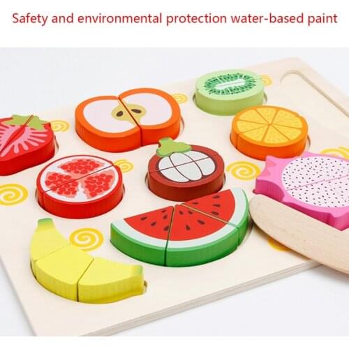 Cutting Toy Simulation Kitchen Toy Model Vegetable Fruit Food Magnetic Blocks Interactive Educational Match Cooking Toy