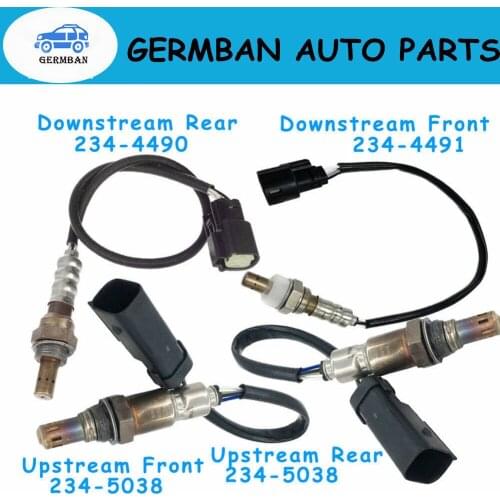 234-5038 234-4490 234-4491 4Pcs Upstream& Downstream Oxygen Sensor For Ford Explorer 2013 3.5L non Turbo 9E5Z9F472D