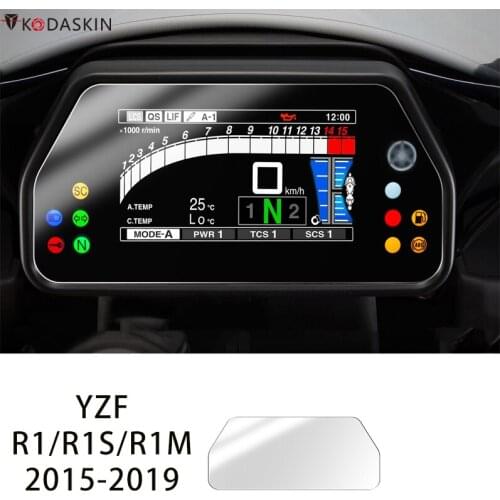 Kodaskin Motorcycle TPU Dashboard screen Instrument Protection For yzf R1 R1S r1m 2015-2019