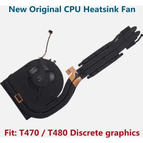 New Original CPU Cooler Cooling Fan for Lenovo ThinkPad T470 T480 Heatsink SWG Integrated / Discrete Graphics 01YR202 01YR200