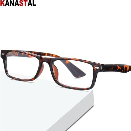 Men Women Retro Square Full Frame Reading Glasses Anti-Blue Light Eyewear Reading Glasses For The Elderly +1.00 +1.50 +2.00