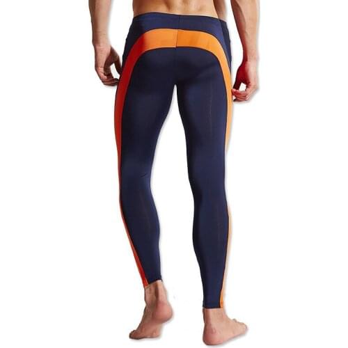 Mens Underwear Tights Fitness Breathable Slim High Elasticity Ultra-thin Fabrics Easy-Dry Pants