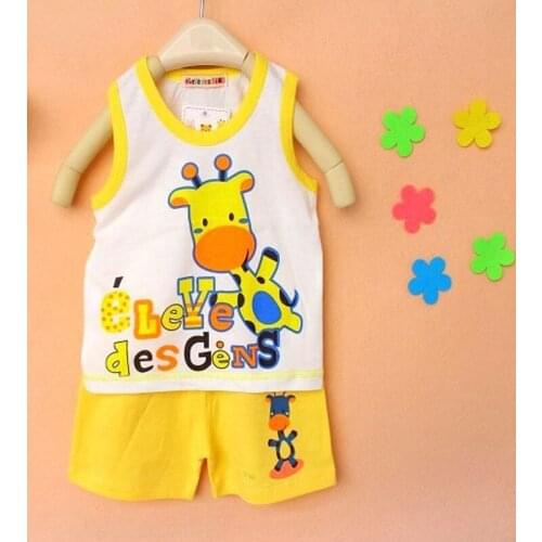 New Kids Clothes Girls Boys Animal Shirt And Pants Childrens Casual Set Baby Clothing Retail Children Suits 2Pcs