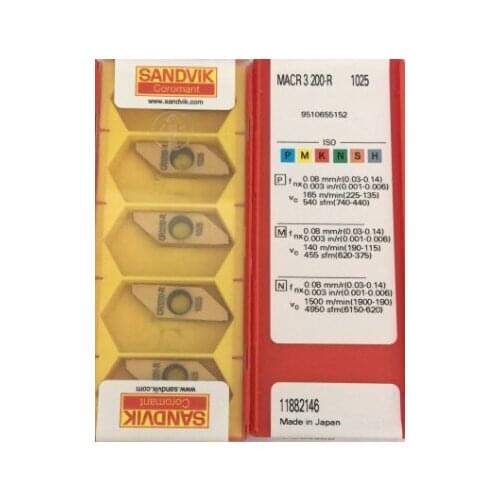 ORIGINAL 5PCS CARBIDE INSERT MACR3200-R 1025