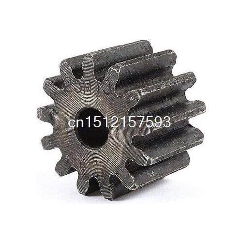 Gray 10mm x 37mm x 25mm Module 2.5 13 Teeth Metal Straight Spur Gear Wheel