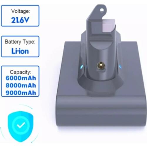 For Dyson 21.6V 6000mAh Replacement Battery Vacuum Cleaner SV09 SV07 SV03 DC58 DC61 DC62 DC74 V6 965874-02