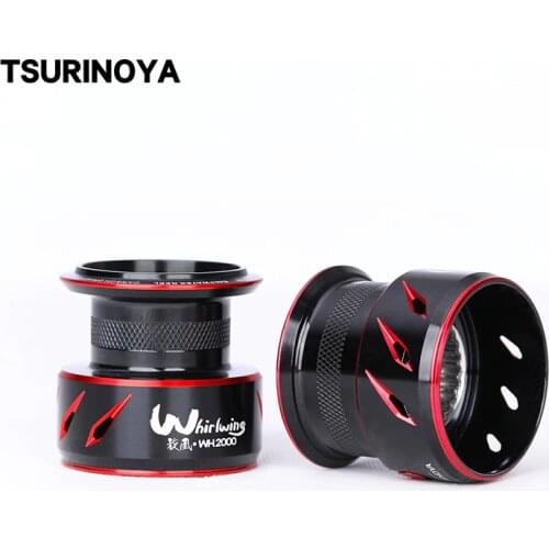 TSURINOYA 2000 Spinning Reel Spare Sallow Spool Whirlwing Jaguar FS 2000 Long Casting Bevel Metel Spool