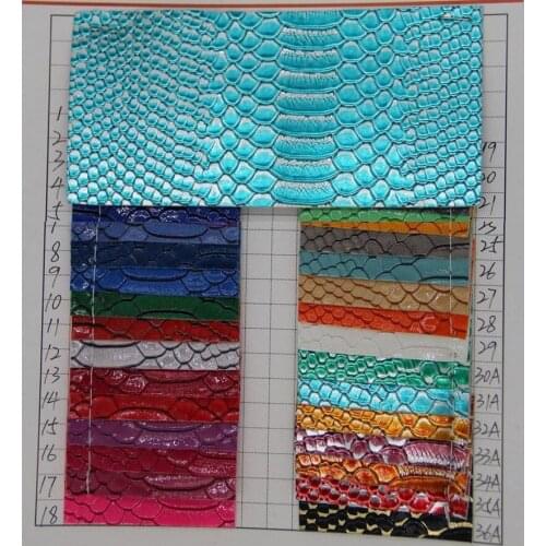 Semi PU leather bags handbags serpentine thickness 1.3mm Symphony silver snake leather leather decoration leather material