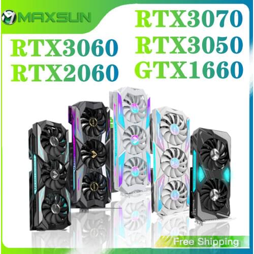 MAXSUN GeForce RTX 2060 iCraft 6GB 192-Bit GDDR6 12nm Graphics Cards PCI Express 3.0 x16 DP DVI HDCP Ready RGB Video Card