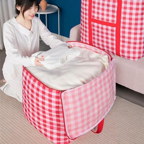 Waterproof Storage Bags Large-Capacity Foldable Travel Moving Packing Case Portable Clothes Quilt Blanket Home Storage Organizer
