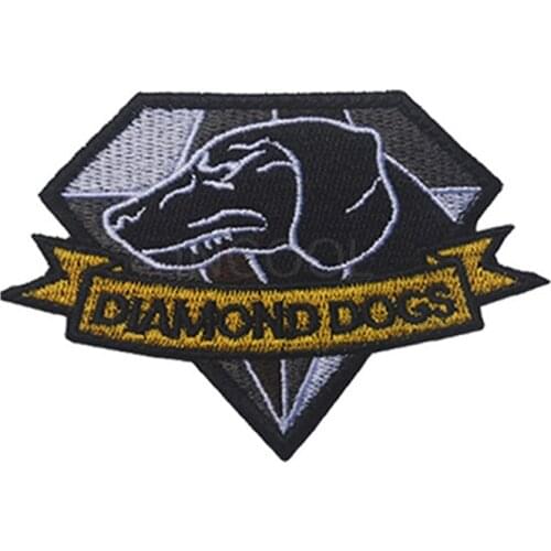 Embroidered Patch Diamond Dogs Metal Gear Solid MGS Patch Tactical Applique Emblem Badges Embroidery Patches 10*7CM