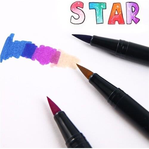 5PCS TOMBOW AB-T 108 Color Double-head Thickness Design Soft-tip Color Pen