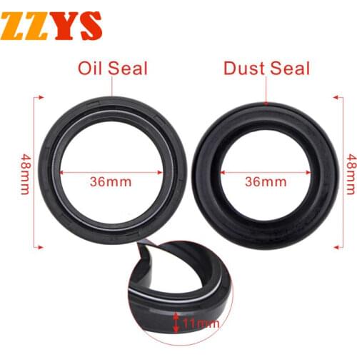 36x48 / 36 48 11 Motorcycle Front Fork Damper Oil and Dust Seal For Honda XR200R XR 200R 1984 1985 1986 1987 1989 1990 1991-2002