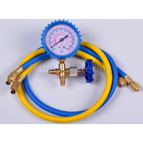 Vacuum Pump Accessories Air Conditioning Refrigerator Refrigerant Fluoride Low Pressure Table + 2PCS Feeding Tube 90cm