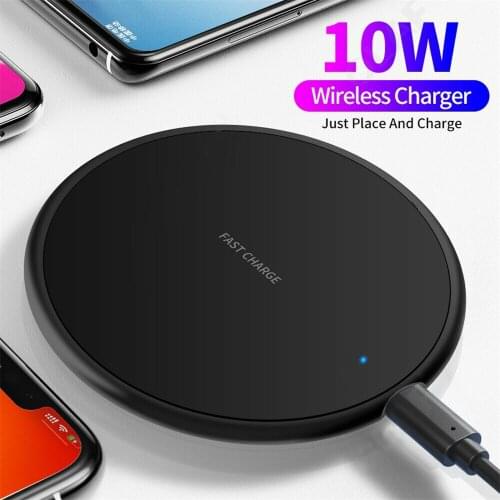 10W Qi Wireless Charger for iPhone 8 8 Plus Samsung S8 S7 S6 Note5 Note8 HTC 8X LG G2 G3 G10 Fast Charging Induction Charge Pad