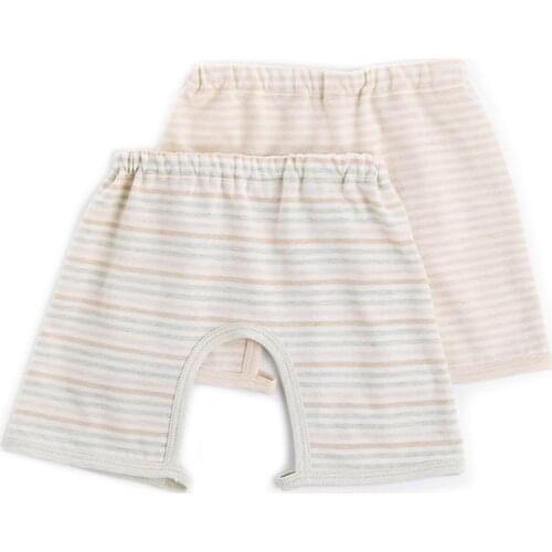 Baby Pants Summer Thin Baby Shorts Open Panties Boys Girls Colored Cotton Childrens Casual Pants For Baby 0-1 Years
