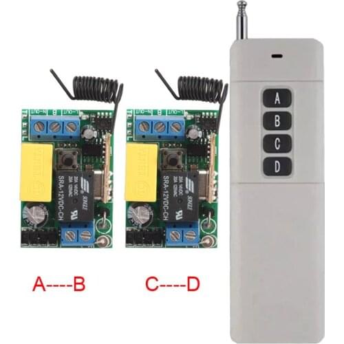 Long Distance AC220V Remote Control Switch 10A Relay SAFETY CAPACITOR Light Lamp LED Power Supply Remote Switch Latched Model