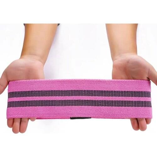 Hot Anti Slip Cotton Yoga Stretching Training Fitness Workout Hip Band Resistance Bands Booty Exercise Elastic Bands