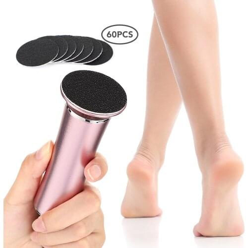 Electric Foot Callus Remover Foot Leg Heels Remove Dead Skin Pedicure Tool Electronic Foot Grinder & Replacement Sandpaper
