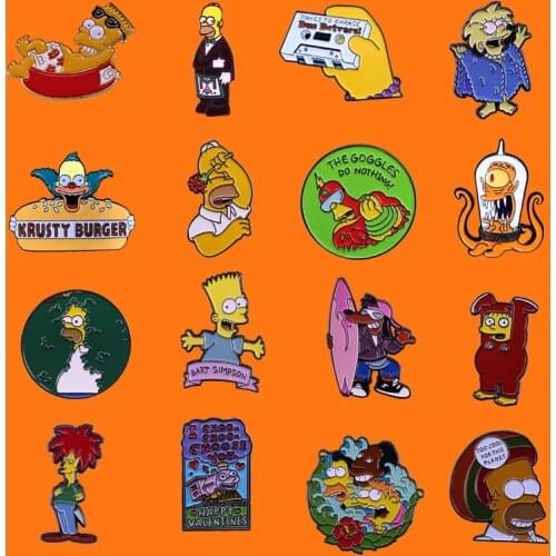 Funny Animation Film Enamel Pins Cute Metal Cartoon Brooch Backpack Hat Bag Collar Lapel Badges Men Women Fashion Jewelry Gifts