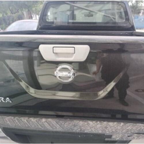 For Nissan NAVARA 2019 Chrome ABS Car Rear Trunk Handle Bowl Frame Cover Trim Car Styling Sticker
