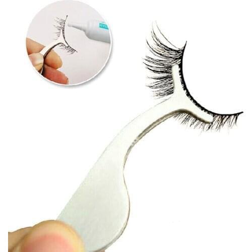 False Eyelash Tool Multifunctional Eyelashes False Stainless Tweezers Clip Fake Eye Lashes Make Up Tools