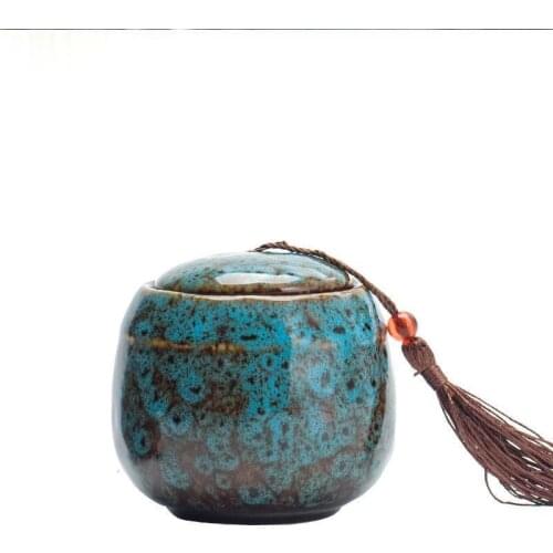 Pet Ceramic Urns Memorial Container Pet Ashes Urn Handpainted Ceramics Urn Cremation Pet Bird Ash Holder Burial Storage Box