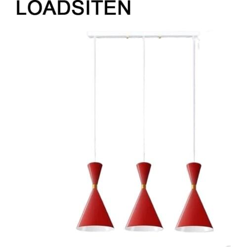 De Techo Cuisine Nordic Lustre Kitchen Pendant European Modern Light Deco Maison Suspendu Suspension Luminaire Hanging Lamp