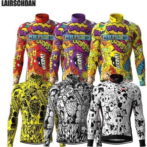 LairschDan autumn mens cycling jersey 2021 pro team long sleeve mountain bike clothing maillot velo homme bicycle riding shirts