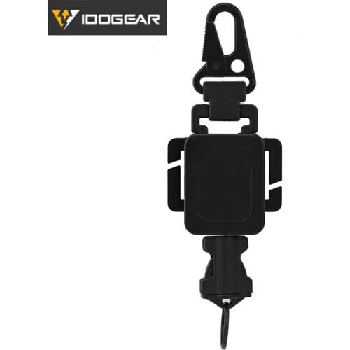 IDOGEAR Multi-functional Telescopic Buckle Tactical Pouch & Keychain Holder Retractable Spring Rope 6910