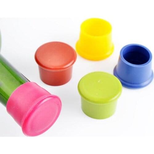 Reusable Silicone Wine Beer Bottle Cap Stopper Home Kitchen Bar Tools Drink Saver